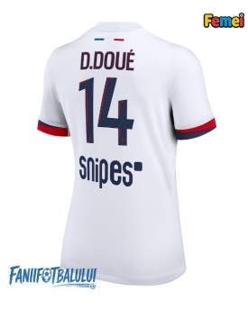 Paris Saint-Germain Desire Doue #14 Tricou Fotbal Replică 2025-26 Femei Deplasare